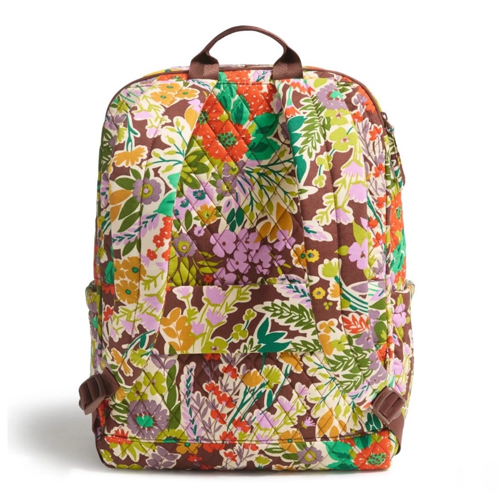 NWT VERA BRADLEY ESSENTIAL BACKPACK EVENING GARDEN in COTTON - Picture 4 of 9